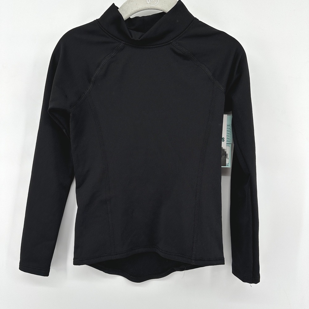 DSG Girls Cold Weather Compression Mock Neck Top Black 2XS 4-5 DAG49601